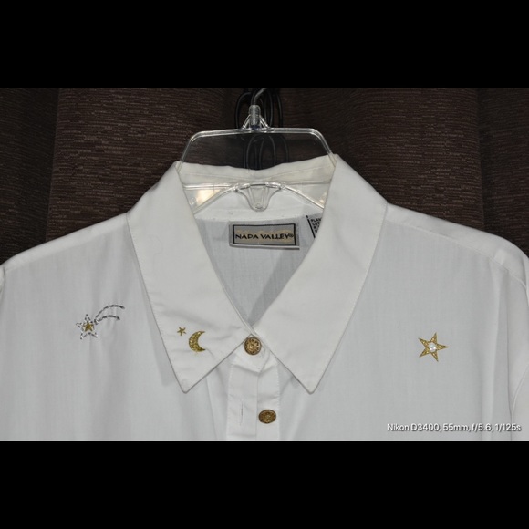 💥CLOSET CLOSE OUT💥 Napa Valley White Lg Sleeve - Picture 5 of 7